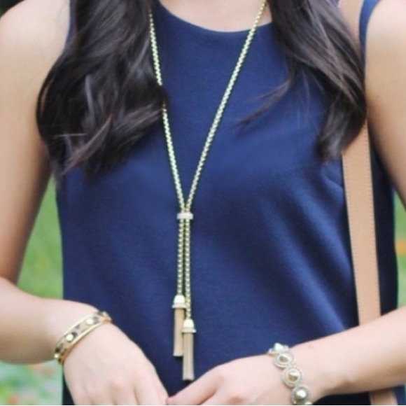 J. Crew Jewelry - J. Crew Long Tassel Necklace (Gold Tone)